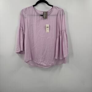NWT Dolan light pink bell sleeve blouse